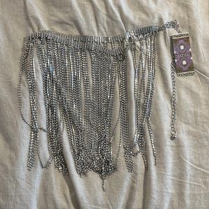 Rhinestone Fringe Belt